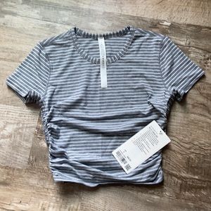 Striped Gray Women's Top